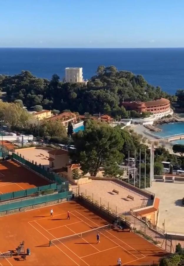 Fabulous !!Apartment A Front Of Legendary Monte Carlo Beach And Tennis Club ! 로퀴에브륀캡마르탱 외부 사진